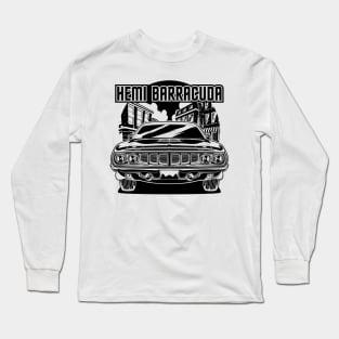 Hemi Cuda (Black Print) Long Sleeve T-Shirt